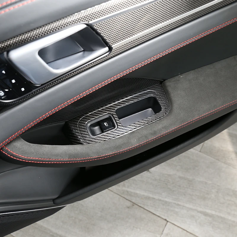 Декоративная рамка из настоящего углеродного волокна для Porsche Panamera-, аксессуары для салона автомобиля
