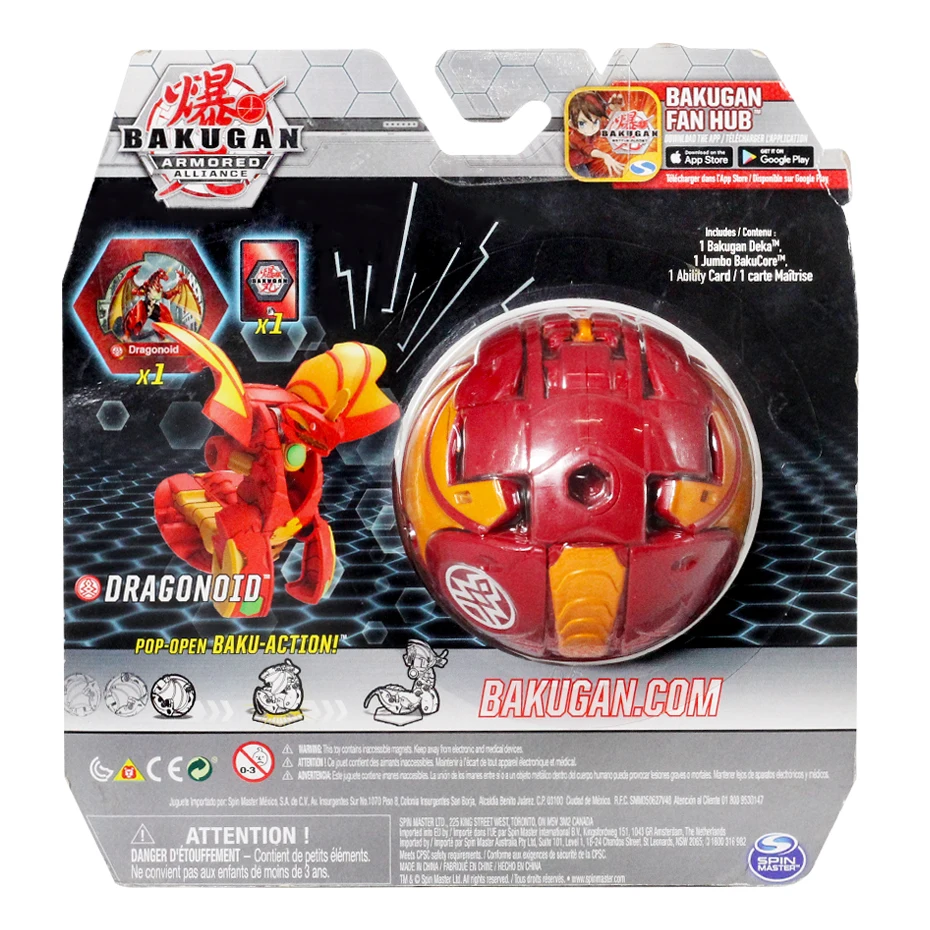 TOMY BAKUGANES Toupie Metal Fusion met Monster Ball Gyro Atletiek Speelgoed  Deformation Animal Instant deformation dinosaur