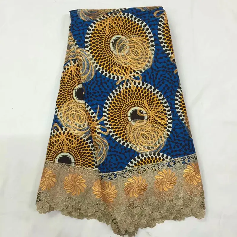

Guipure Lace Fabric 2019 African Wax Lace With Stones High Quality Guipure Wax Lace Fabric For Nigerian Wedding 5yards LAI02