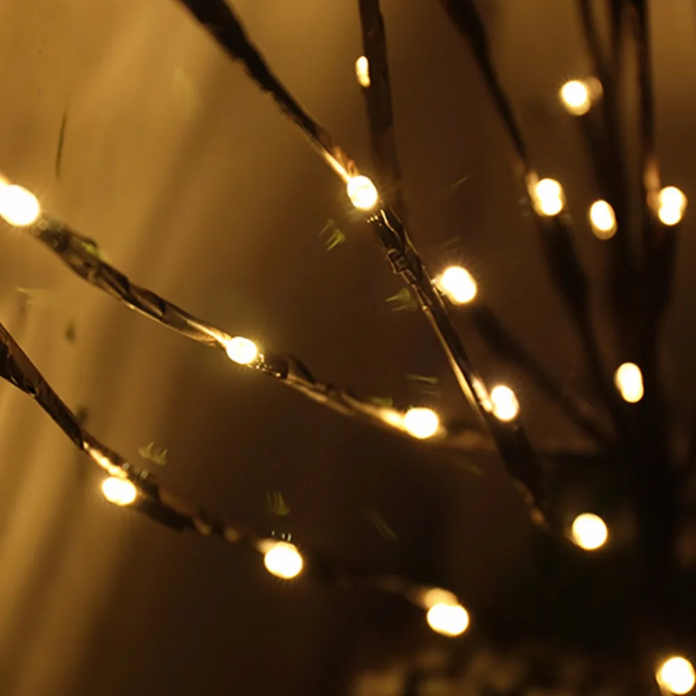 Willow Branch Lamp Домашний декор 20 светодиодный лампы филиал лампы Батарея работает ручной работы высокий наполнитель для сосудов запасами ивовых деревьев веточка освещенные ветви Спальня украшения - Испускаемый цвет: Willow Branch Lamp