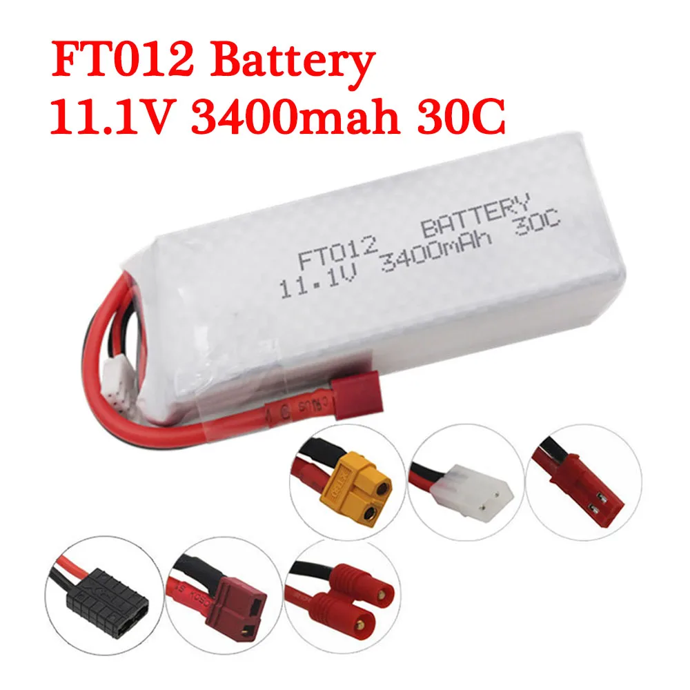 

Upgrade 3S Lipo Battery For Feilun FT012 battery 11.1v 3400mah Replaceable Original Feilun FT012 RC racing boat Battery spare