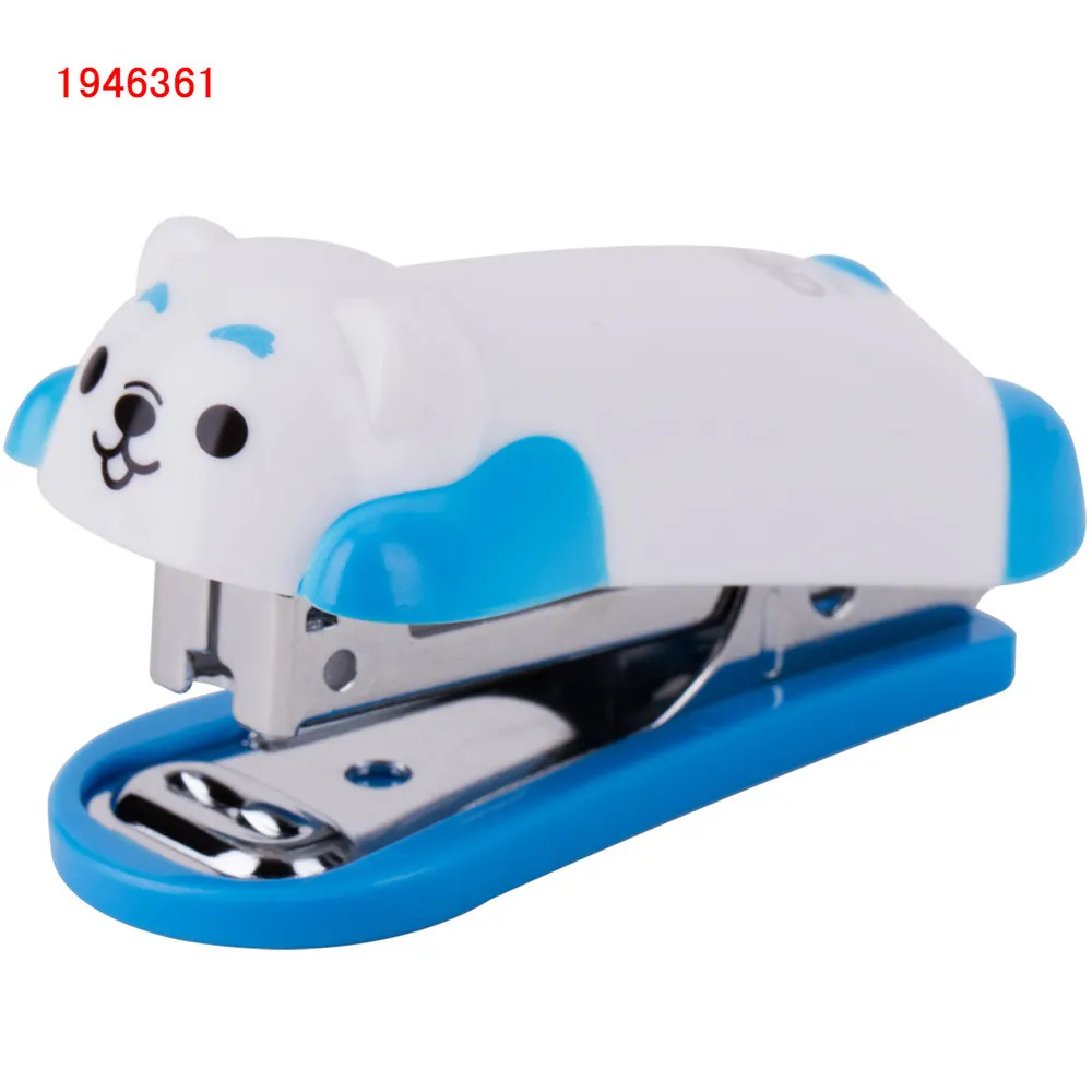 Mini stapler set animal Stapler Set School Office Supplies Stationery Paper Binding Binder Book 3 colors mini stapler set