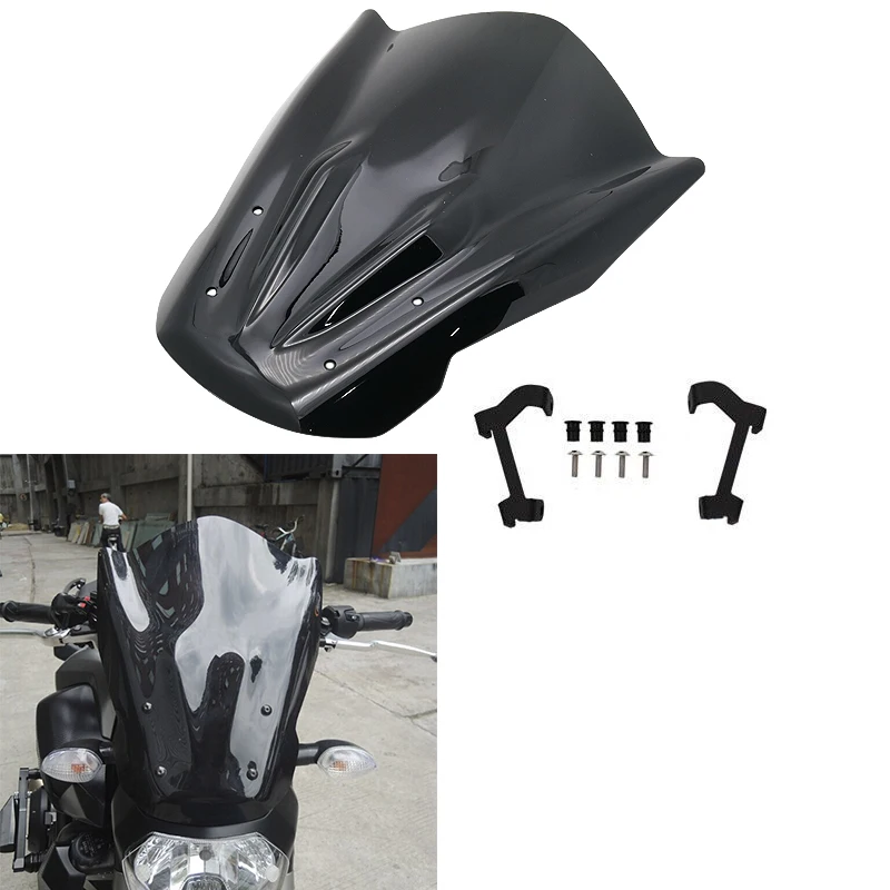 Лобовое стекло ветровое стекло для YAMAHA MT07 mt-07 FZ-07 FZ07 аксессуары для мотоциклов Pare-brise ветровые дефлекторы
