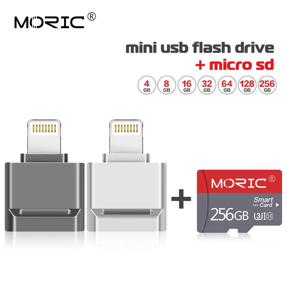 Мини Usb флеш накопитель Флешка для iPhone 6/6s/6Plus/7/7Plus/8/X Usb/Otg/Lightning 2 в 1 ручка iOS адаптер