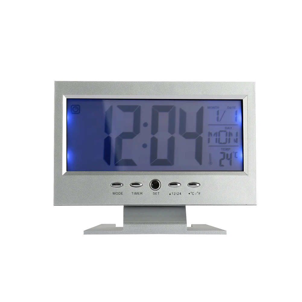 Будильник Прочный модный Удобный Дата ЖК-дисплей цифровые аксессуары комнатный измеритель температуры украшение