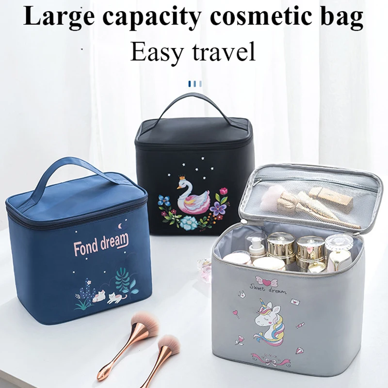 Women Cosmetic Bag large Capacity Travel Organizer Waterproof Makeup Case Travel Multifunctional Pouch Toiletry Kit