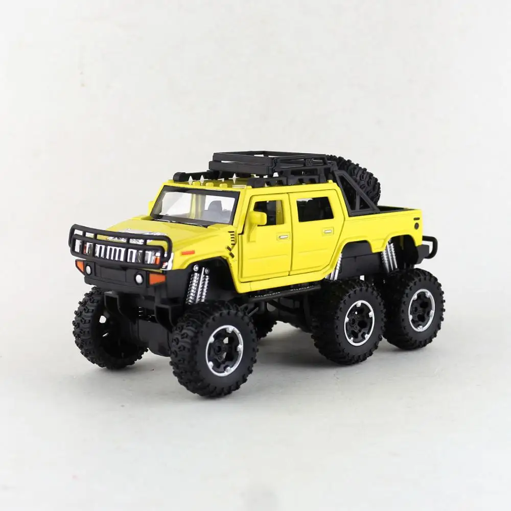 1:32/литая металлическая модель/внедорожник Hummer Monster Police/светильник и