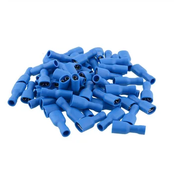 

100x Set Spade Crimp Terminals Insulated Connectors Male & Female Cable Tool Kit