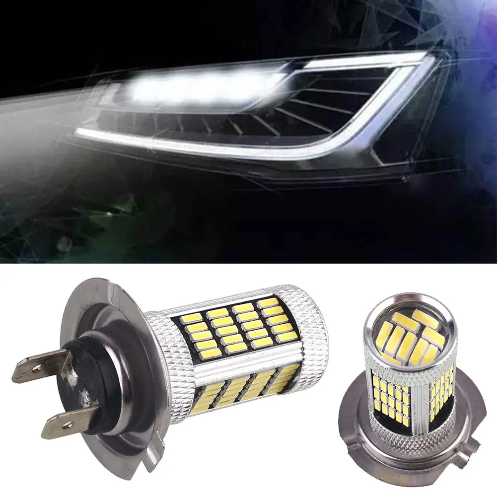 H7 4014 92SMD фара Автомобильный светодиодный фонарь мощный налобный фонарь Противотуманные фары универсальные лампочки передняя фара мотоцикл светодиодный фонарь