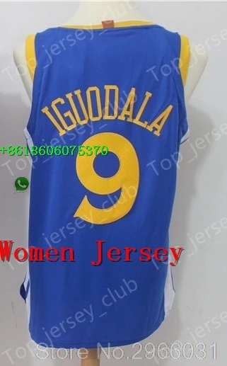 for Women A+++ качество для взрослых женщин#11 Клай Томпсон 23 драймон Грин 0 demarus Cousins 9 Andre Iguodala Jersey Golden State - Цвет: for Women