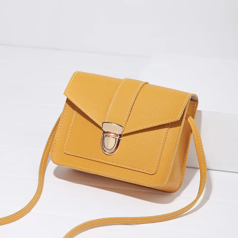 Fashion Small Crossbody Bags for Women 2019 Mini PU Leather Shoulder Messenger Bag for Girl Yellow Bolsas Ladies Phone Purse Fashion Small Crossbody Bags for Women 2019 Mini PU Leather Shoulder Messenger Bag for Girl Yellow Bolsas Ladies Phone Purse