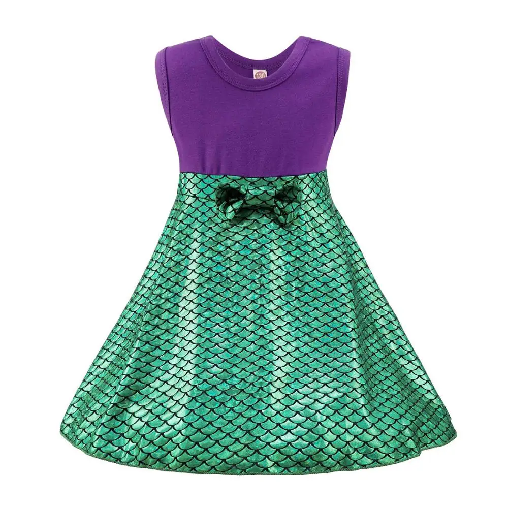 Dress Only Нарядная одежда для маленьких девочек Белоснежка платье принцессы Белл Жасмин Принцесса Елена Мулан Мерида платья на день рождения праздничные платья - Цвет: Dress Only