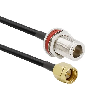 

N Female to SMA Male LMR200 Cable For 4G LTE Router Gateway RTL SDR USB ADS-B Receiver Ham Radio Amateur Radio IP Camera