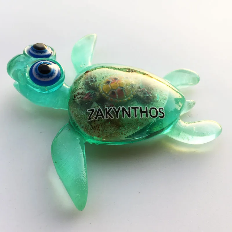 BABELEMI Greece Zakynthos ТУРИСТИЧЕСКИЙ СУВЕНИР 3D из смолы для черепах наклейки на холодильник s магнит на холодильник декоративные магниты на холодильник