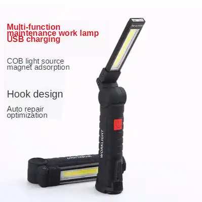 700lm Portable COB LED Work Light Flashlight Magnetic Torch Lamp Rechargeable