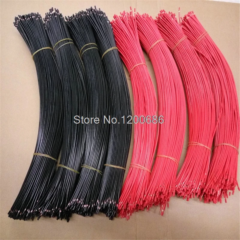 40CM 5 mm half strip off UL 1007 20AWG red flexible 20piece/lot 20 AWG PVC insulated Wire Electric cable, LED cable,