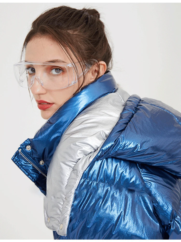 Winter Down Jackets Girls Long Fund Design Even Hat Will Pocket Loose Coat