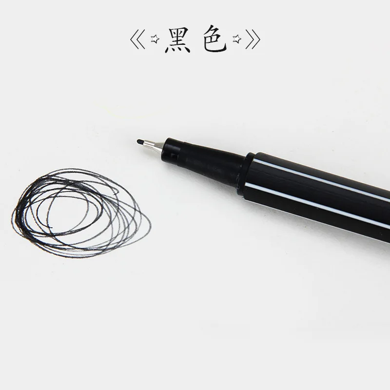Цветная ручка Fineliner 0 4 мм цветная тонкая для рисования пористые маркеры с мелкими