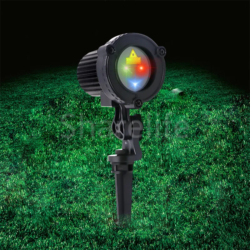 Sharelife Водонепроницаемый мини 32 RGB гобо Открытый Пейзаж лазерный светильник сад дом двор дерево Рождество удаленный проектор светильник ing