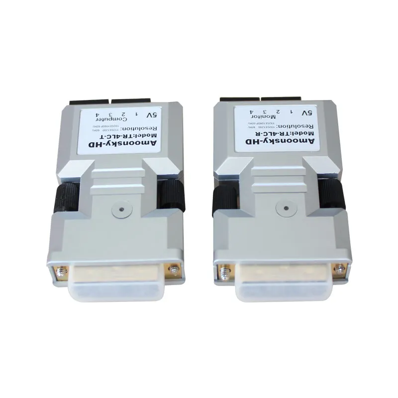 DVI extender optical transceiver plug and play