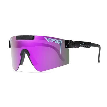 

2020 NEW Oversized Sunglasses polarized mirrored RED PURPLE BLUE lens tr90 frame protection Men Sport pit viper high quality