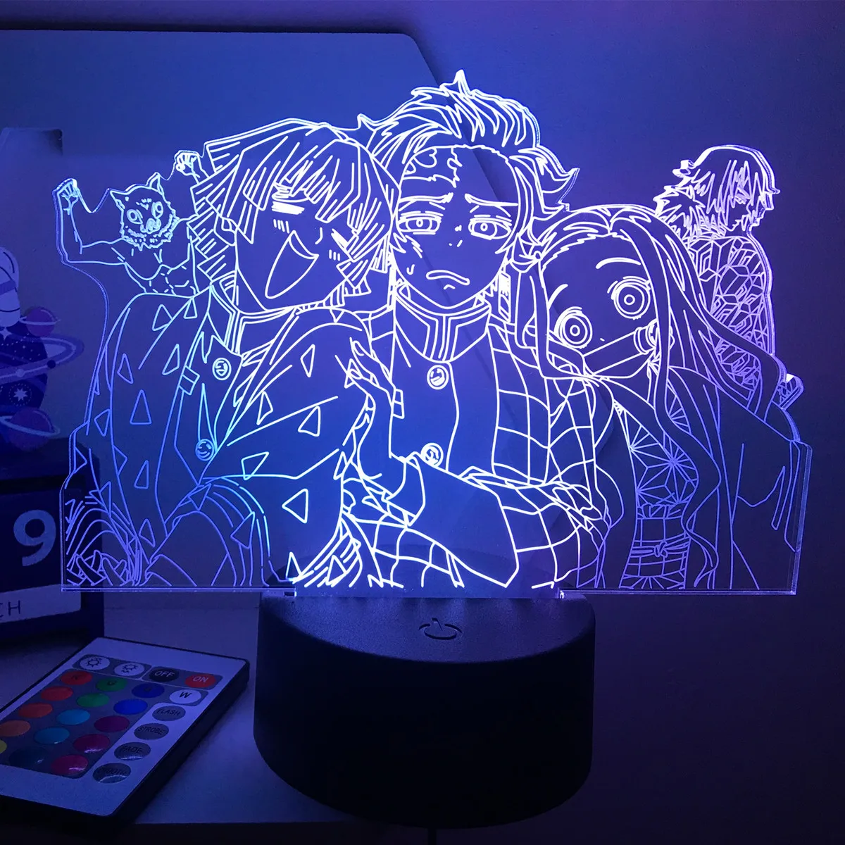 potato night light Anime Demon Slayer 3D LED Nightlight Figure for Kids Child Bedroom Decor Cool Kimetsu No Yaiba Lamp Gift Dropshopping nursery night light