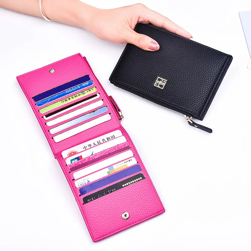 

Women's Wallet Korean-style Multi Card Bit Zipper Small Card Holder Wallet Clear Students Tide Purse Currently Available