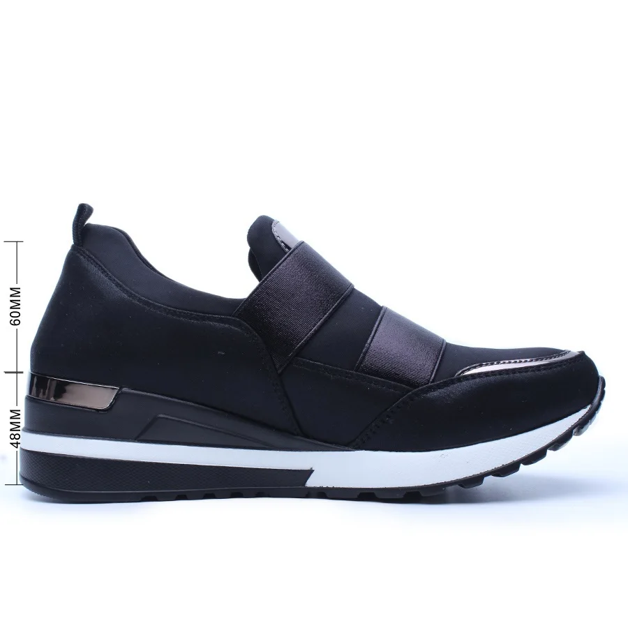 Women Sneakers Fashion Platform Casual Women Flats Shoes Round Toe Platform Loafers Ladies shoes Slip On Breathable  P19 (4)_New