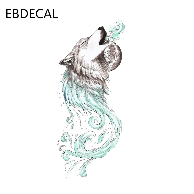 Ebdeckle Одинокий Волк Воющий Наклейка ПВХ мотоцикл для Авто/бампер/окно/настенные