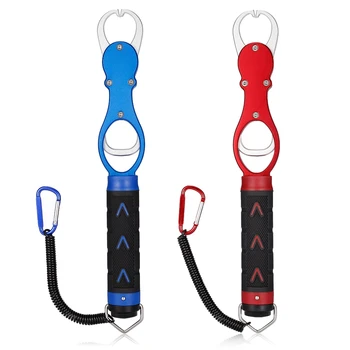 

Portable Fish Lip Grip Grabber Fishing Gripper 15kg/33LB Weigh Aluminum Alloy with Weight Scale Fishing Tool Tackles