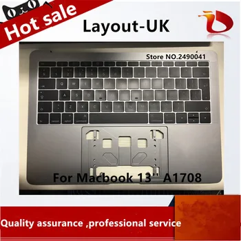 

Original A- 13'' A1708 Gray Grey full Topcase UK Keyboard for Macbook Pro 13" A1708