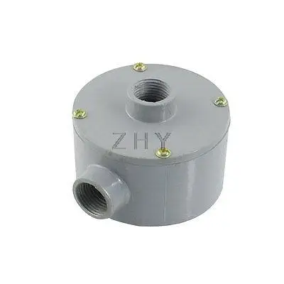 G1/2" Thread Two Holes Conduit Wiring Round Metal Junction Box | Обустройство дома