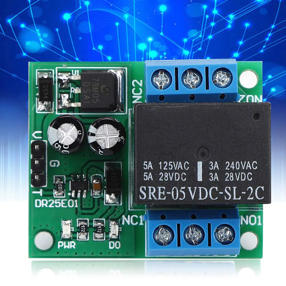 DPDT Self-Locking Bistable Relay Module - Double Pole Double Throw, DC 5V To 24V 11 thumbnail image