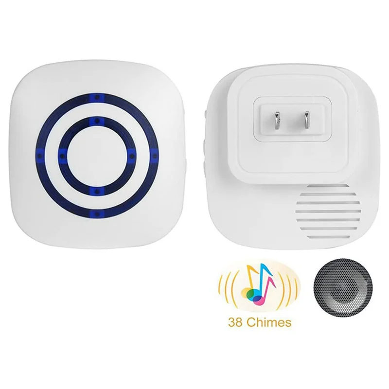 

Wireless Doorbell Chime Us-Plug Welcome Remote Smart-Door Intelligent Waterproof Home qj
