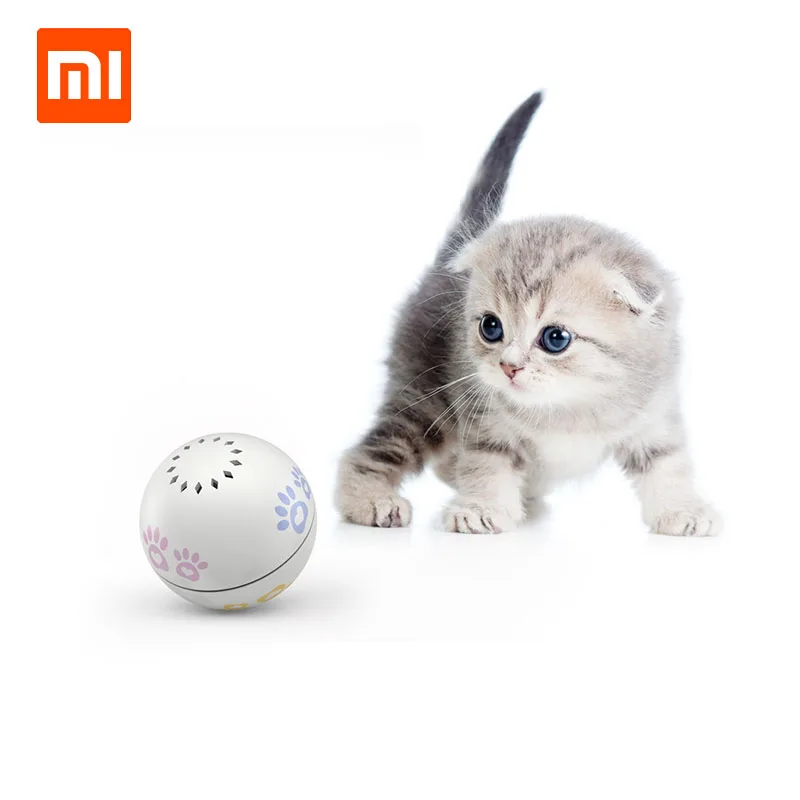 

Xiaomi Petoneer Pet smart companion ball Cat Toy Built-in catnip box Irregular scrolling funny cat artifact Smart pet toy