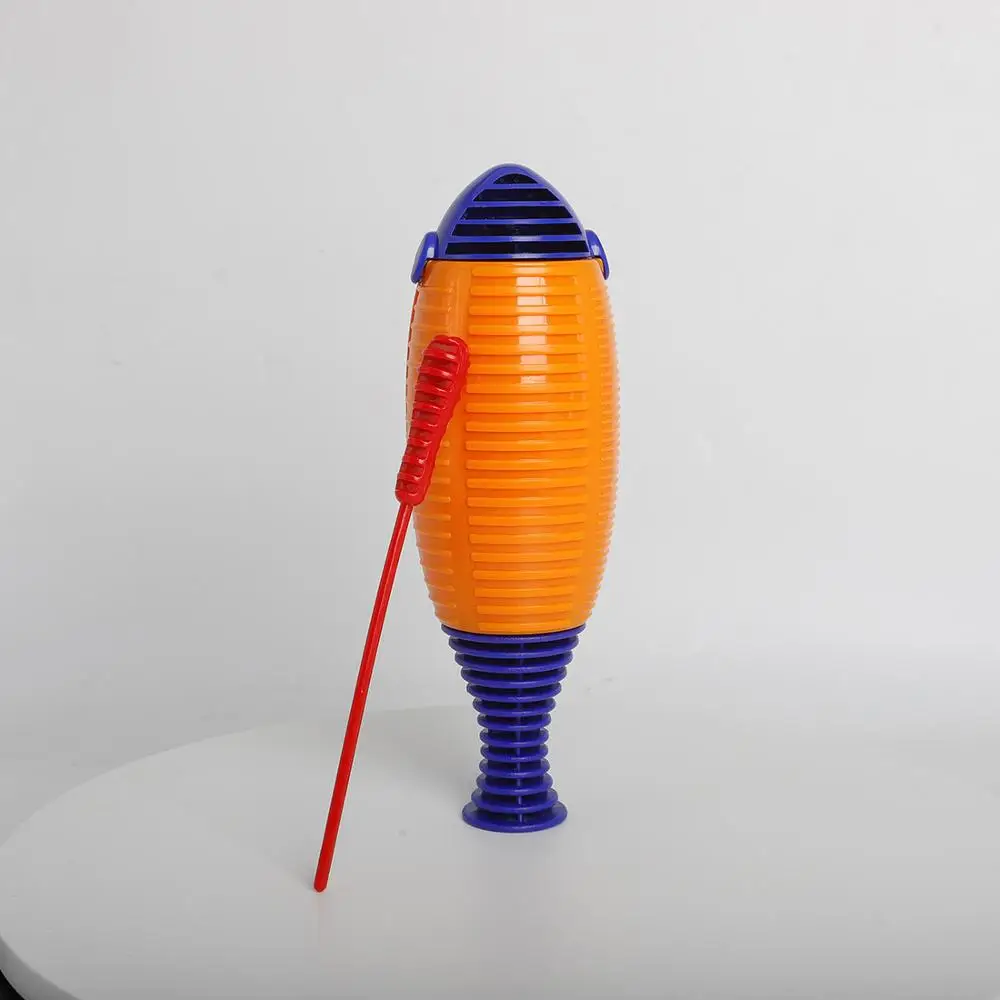 

Orff Yellow Blue double color ABS Fish Baby Scraper stick Child Enlightenment Musical Instrument Orff Small Musical Instrument