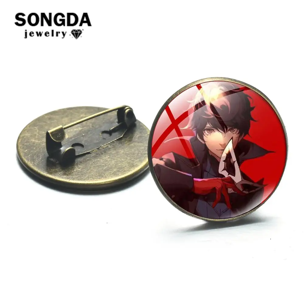 SONGDA игра P5 Persona 5 брошь Akira Kurusu булавка Аниме Манга Искусство Рисунок 3D печать