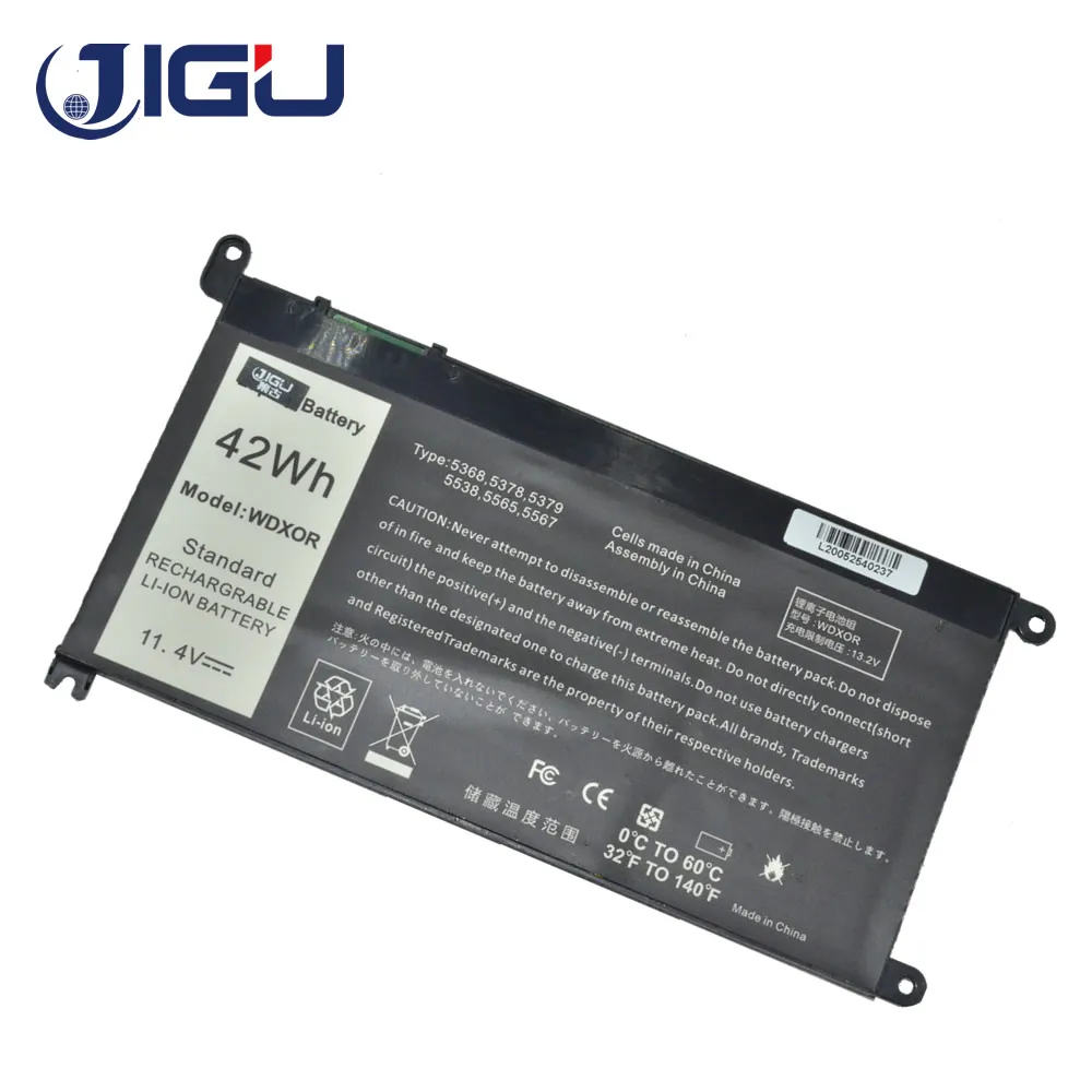 JIGU Новый аккумулятор для ноутбука WDX0R FW8KR P62F 1VX1H P26T DELL Vostro 5468 5481 5568 15-5581 Latitude 3379 3180 3189