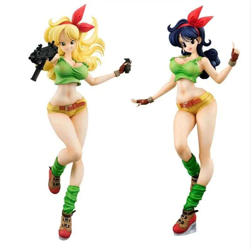 

Dragon Ball GALS Lunch Launch Blond Black Hair Ver. Girl Model Action Figure Toy