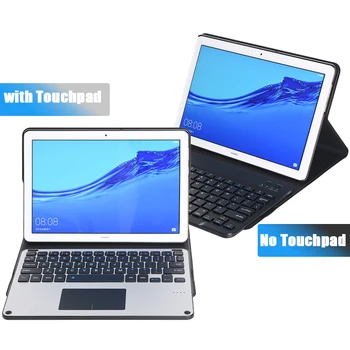 

Touchpad Keyboard For Huawei MediaPad T5 10.1 Inch No Touchpad Bluetooth Tablet Trackpad Keyboard with Tablet Leather Case