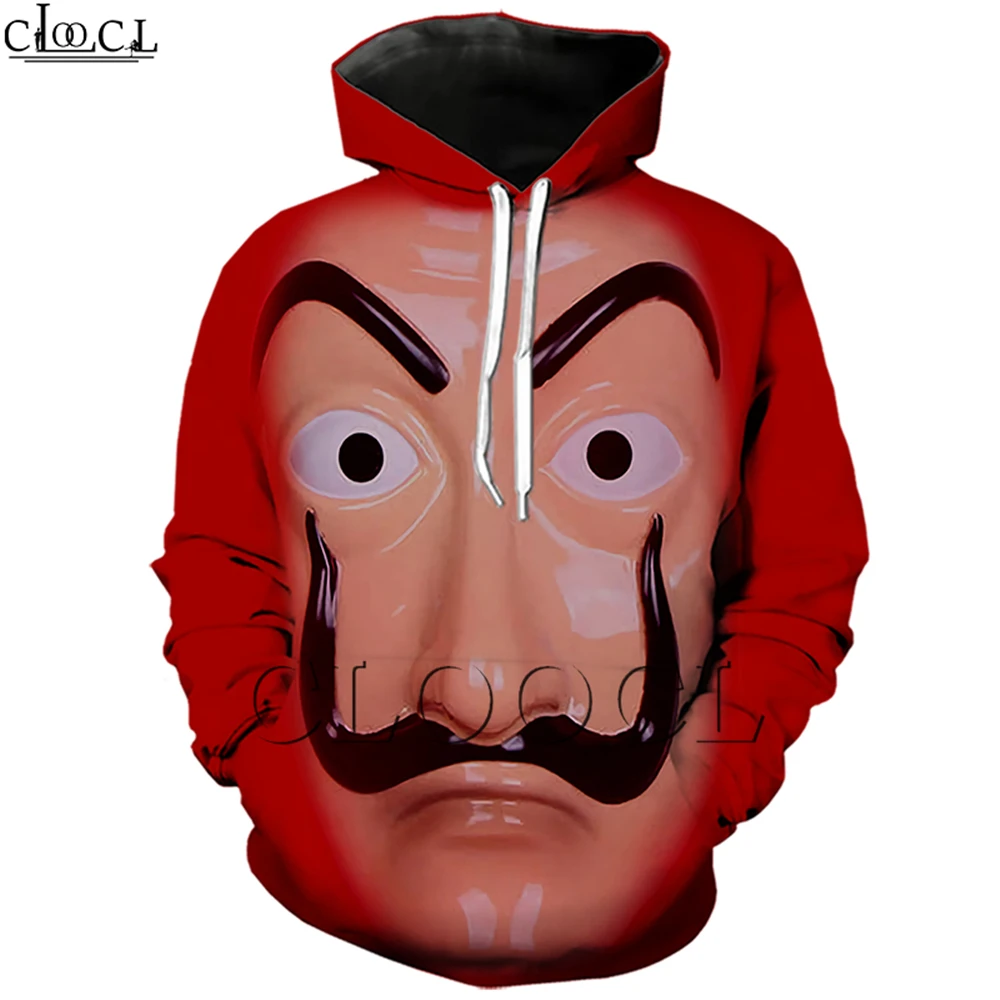 Hoodie 16 La Casa De Papel толстовки с 3D принтом для женщин и мужчин кофта для бега Money Heist The paper House Повседневная Уличная одежда пуловеры - Цвет: Hoodie 16
