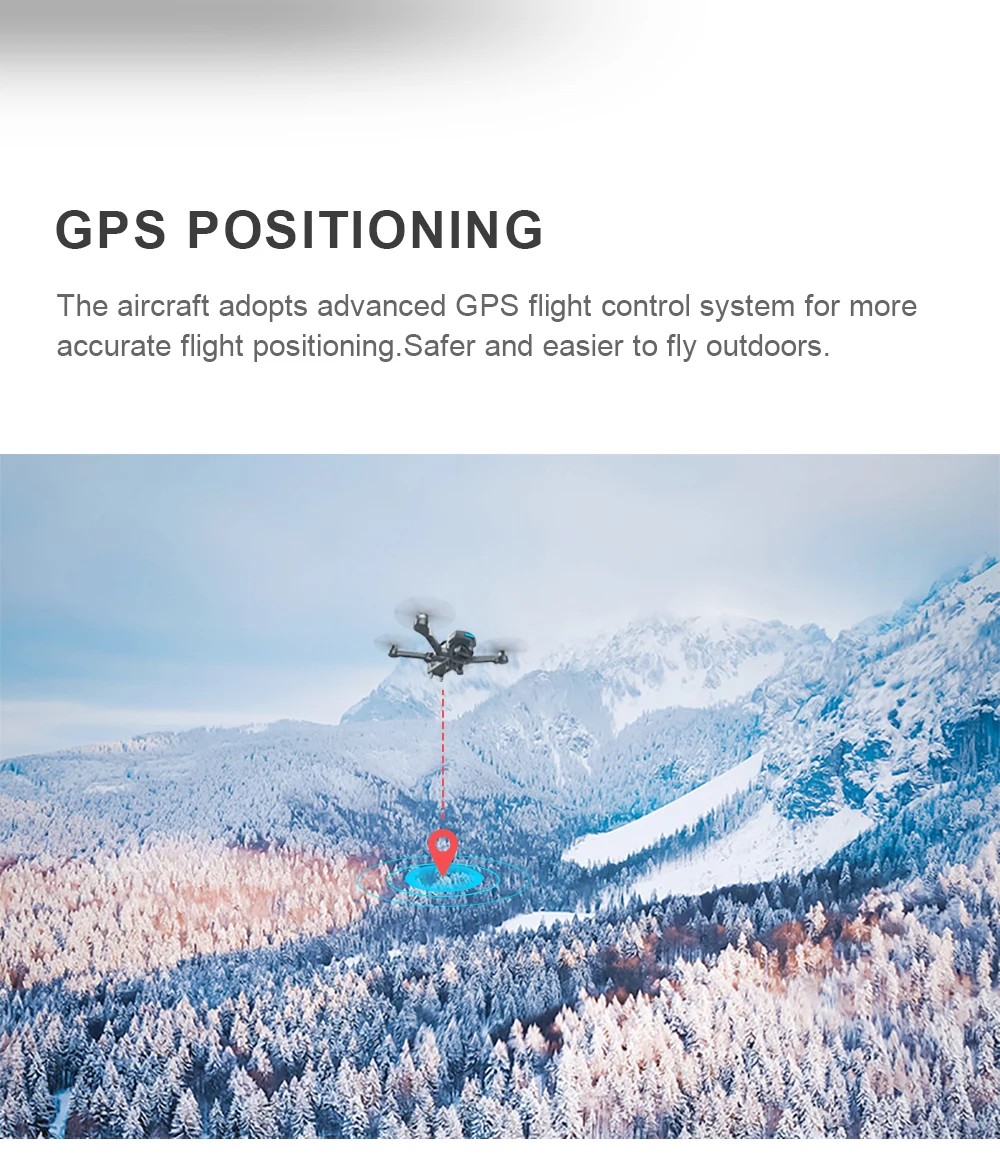 OTPRO mini drone GPS 5.8G 1KM Foldable Arm FPV with 4K UHD 1080P Camera RC Dron Quadcopter RTF High Speed drones ufo Helicopter