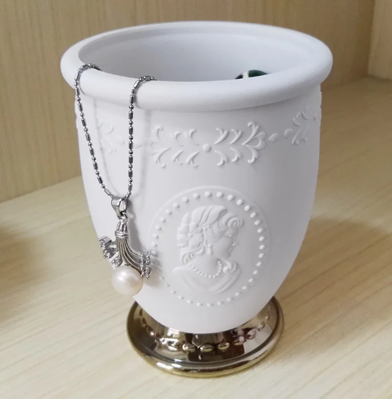Laduree queens держатель для ювелирных изделий держатель для кистей белый/розовый Роскошный хранение кистей для макияжа контейнер держатель для ручек хранение мелких вещей