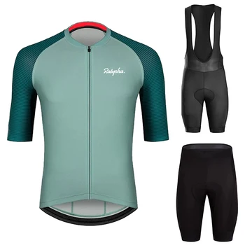 

2020 Ralvpha Men Cycling Jersey Sets Triathlon Clothing Bib Shorts Quick Dry Bicycle Uniform Bike Clothes Suits Ropa Ciclismo