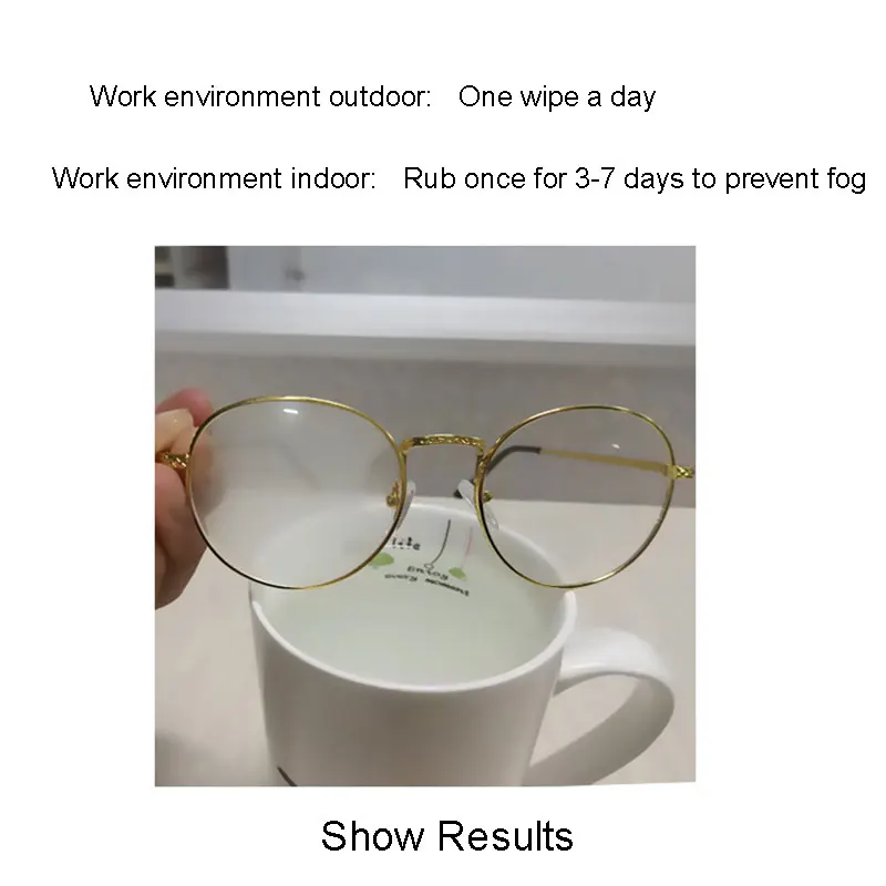 

Anti-Fog Mirror Cloth For Eye Glasses Multi-Color Options Lasting Effect Actual Use Times 300-600 Times New Arrival