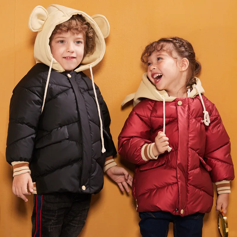 Baby Girls Jackets Kids Boys Coat Children Winter Hooded Outerwear& Coats Casual Baby Girls Clothes Autumn Winter Parkas