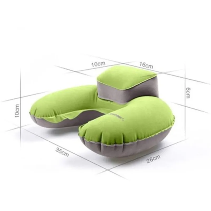 Надувная подушка для шеи для путешествий дома оборудование для релаксации ПВХ мягкий воздух u-образный подушка для здорового сна подголовник для сна практичный массаж