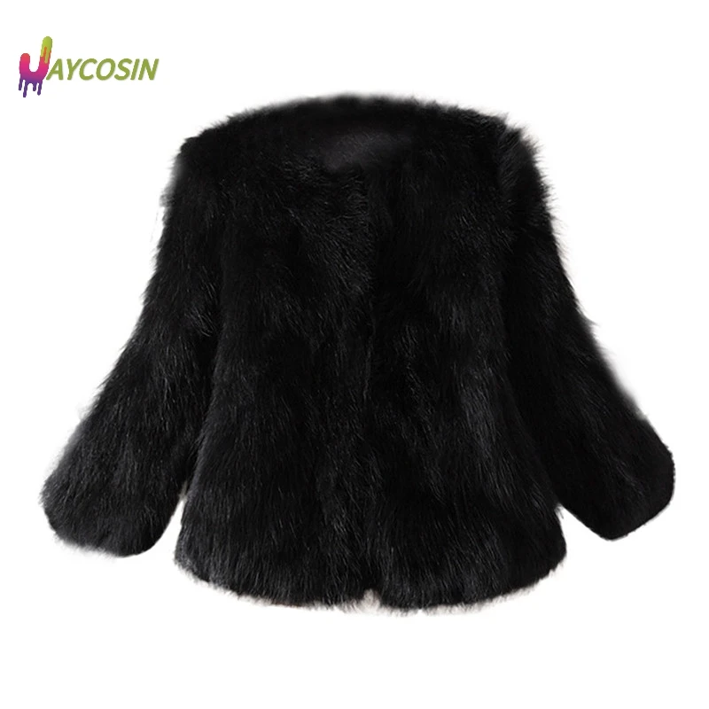Jaycosin, модное женское пальто из искусственного меха, страусиное перо, мягкое меховое пальто, куртка, Пушистый Зимний жилет, верхняя одежда, манто, Женское пальто