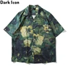 Dark Icon Hand Paint Full Printed Hawaiian Shirts Men 2022 Summer Street Men's Shirt ► Photo 1/6