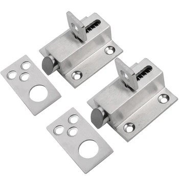 

Window Spring Latch Lock Security Automatic Gate Door Lock Spring Loaded Bolt Latch 2 Pack